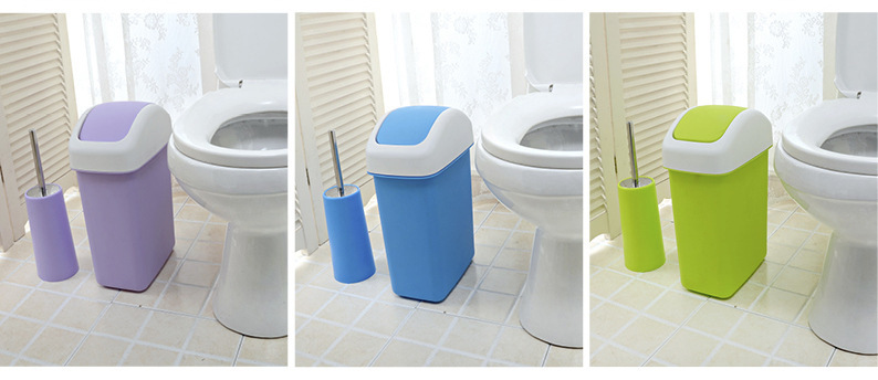 时尚创意不锈钢手柄塑料球头马桶刷子 卫生间清洁刷 厕所刷带座