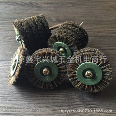批發電動豬鬃頭金剛星月菩提 拋光毛文玩核桃刷 掃輪刷 加寬型
