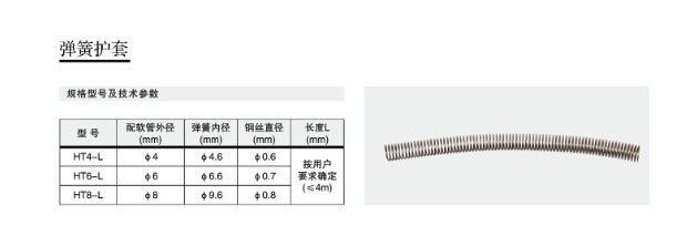 厂家 HT4 HT6 HT8型弹簧护套 弹簧护套