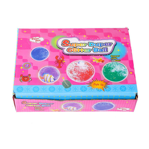 6.5-inch Glowing Crystal Ball, Flashing Elastic Ball, Cartoon Rope Jumping Ball for Children, Street Vendor Night Market Wholesale