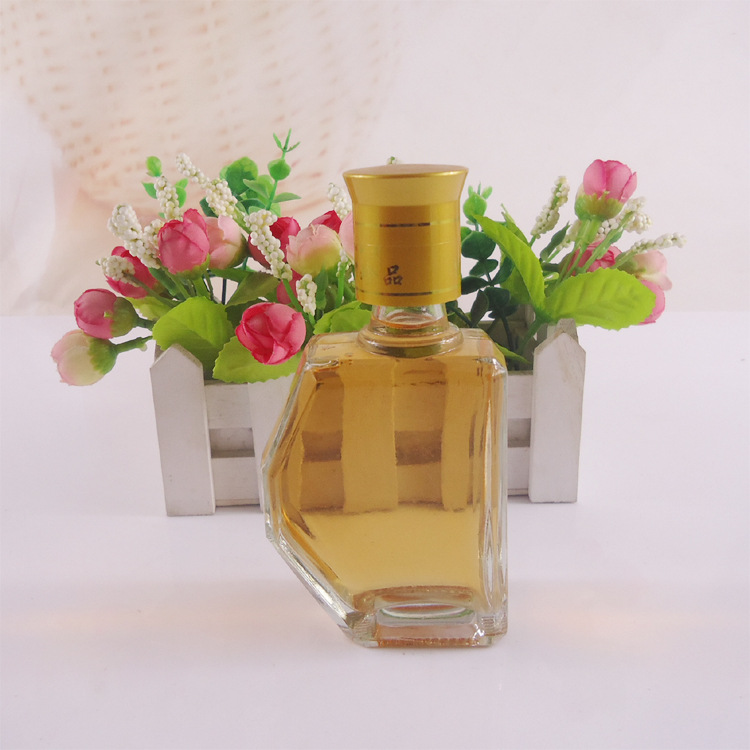 厂家直销100ml异形小酒瓶玻璃酒瓶 药酒瓶保健酒玻璃瓶