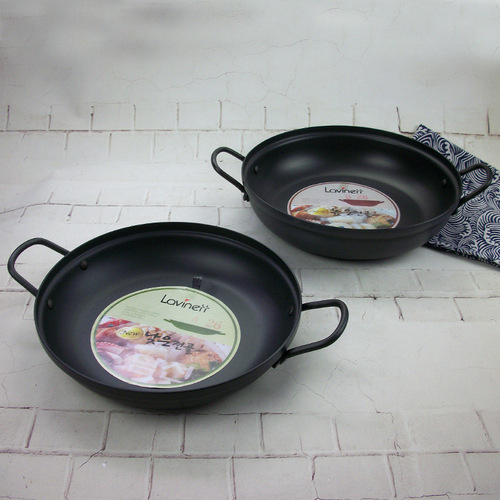 Korean aluminum alloy open flame household seafood pot soup pot army hot pot kimchi pot rice cake pot for restaurants