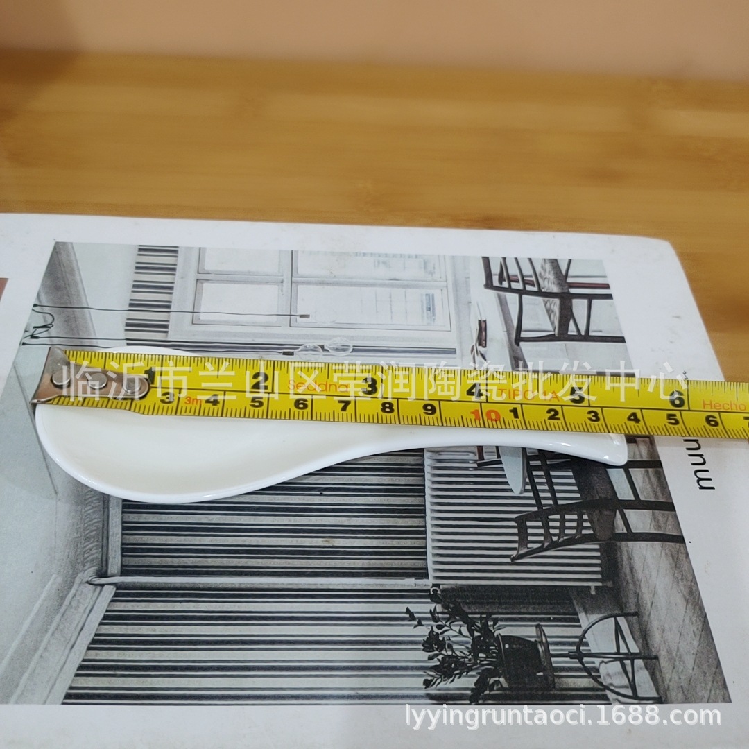 Cuchara de cerámica blanca pura para hoteles, cuchara para sopa, cuchara para arroz, cuchara de cisne con mango largo, vajilla diaria, cuchara para nido de pájaro