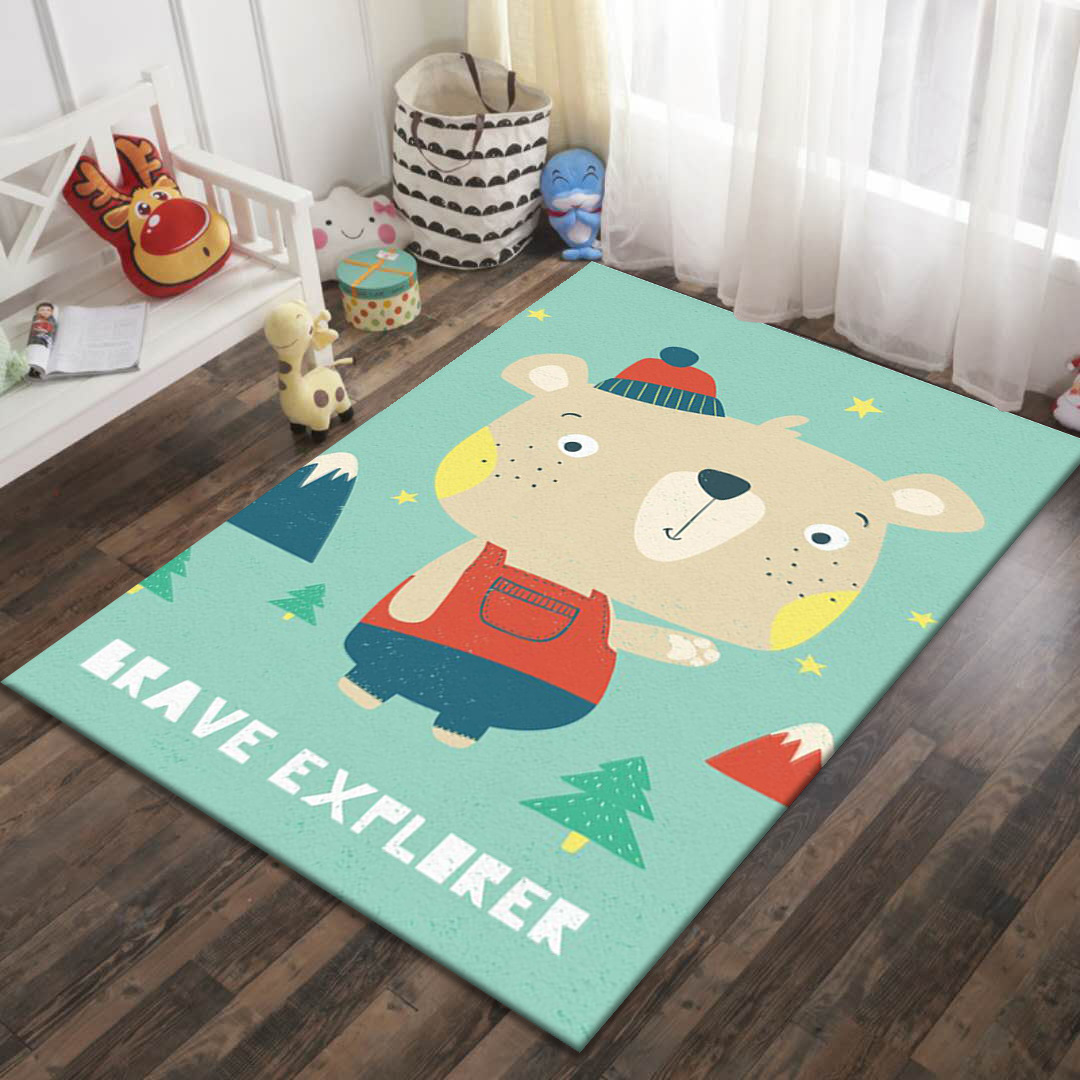 Alfombra de dibujos animados para juegos, alfombra de gran superficie para sala de estar, alfombra para mesa de centro, alfombra para dormitorio, alfombra resistente al desgaste para habitación infantil image 4