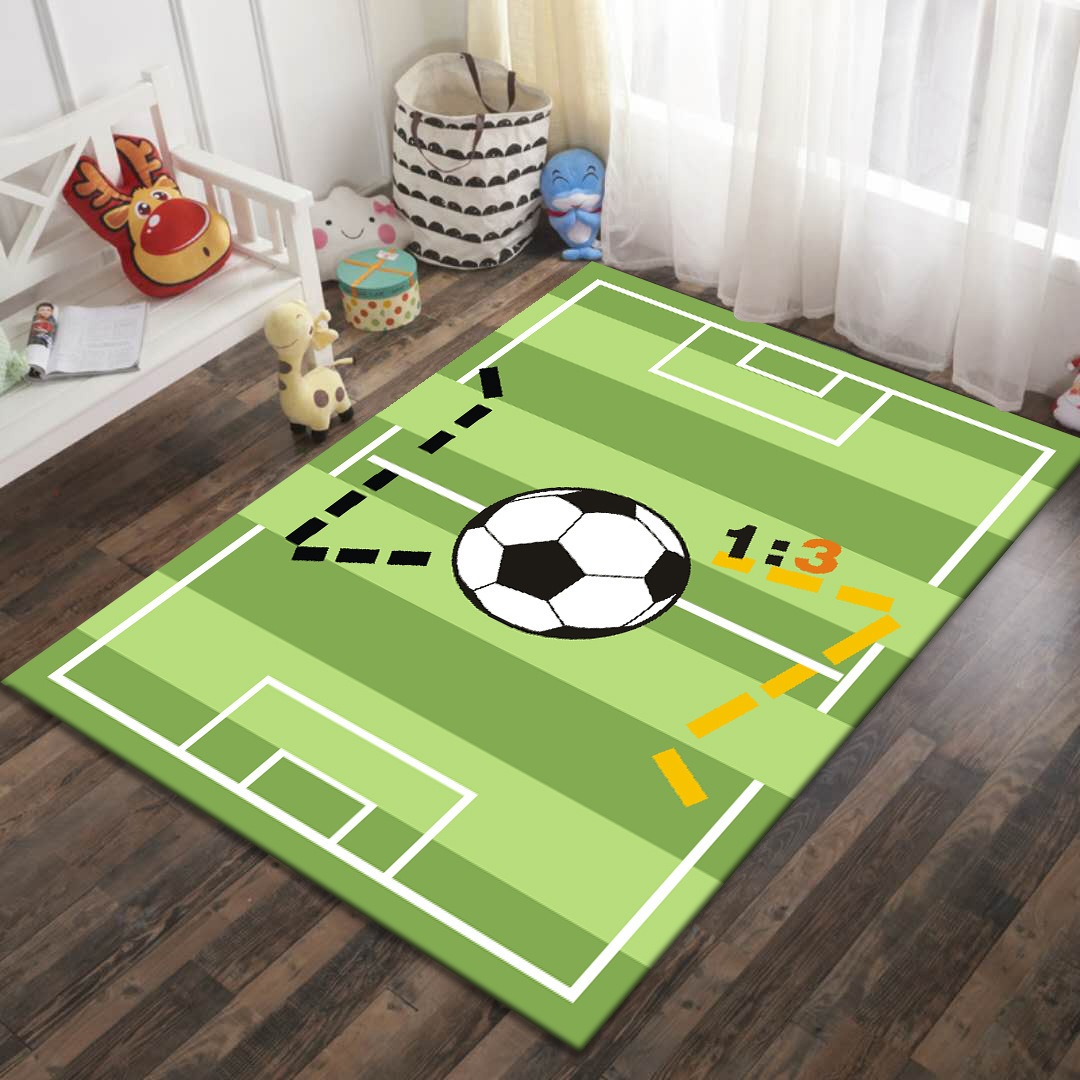 Alfombra de dibujos animados para juegos, alfombra de gran superficie para sala de estar, alfombra para mesa de centro, alfombra para dormitorio, alfombra resistente al desgaste para habitación infantil image 1