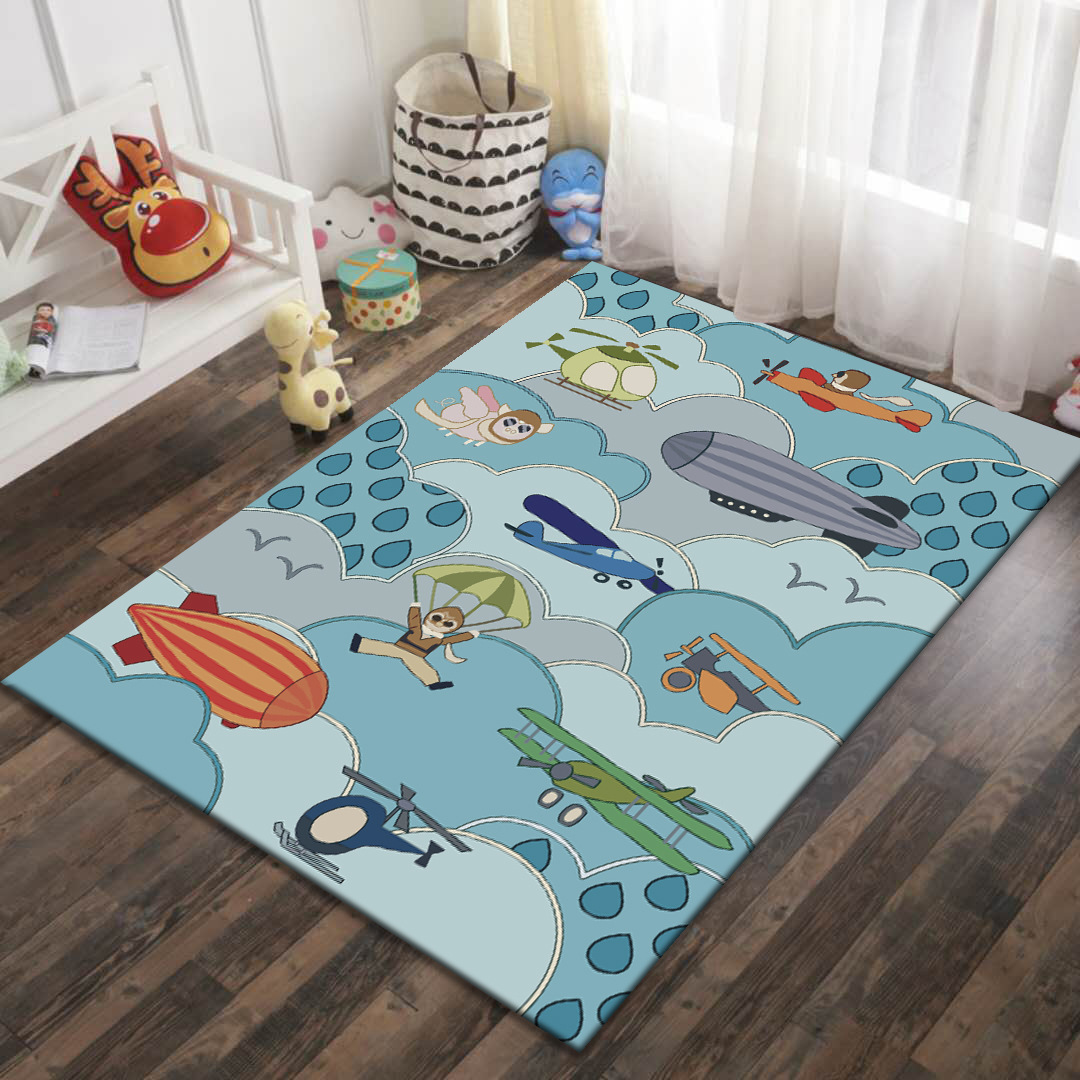 Alfombra de dibujos animados para juegos, alfombra de gran superficie para sala de estar, alfombra para mesa de centro, alfombra para dormitorio, alfombra resistente al desgaste para habitación infantil image 7