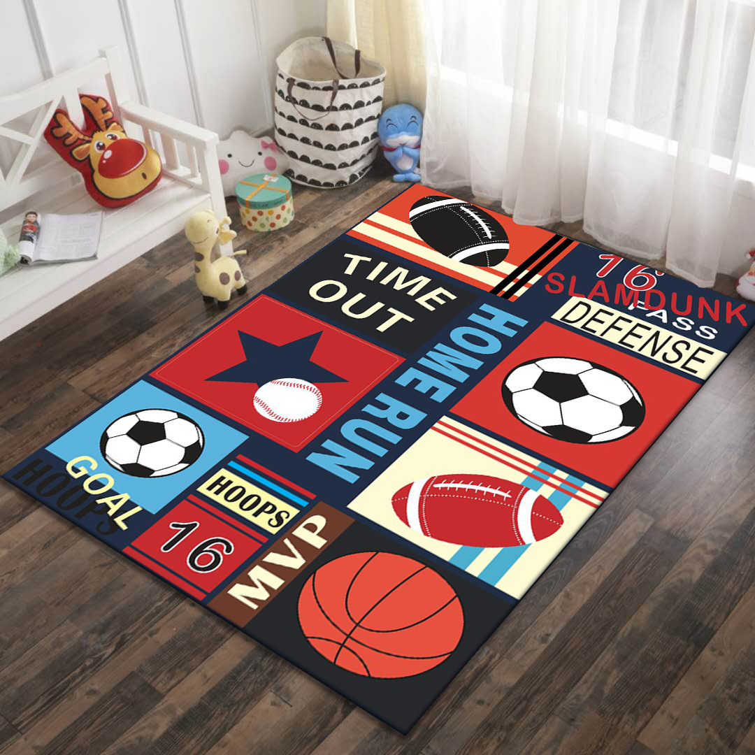 Alfombra de dibujos animados para juegos, alfombra de gran superficie para sala de estar, alfombra para mesa de centro, alfombra para dormitorio, alfombra resistente al desgaste para habitación infantil image 13