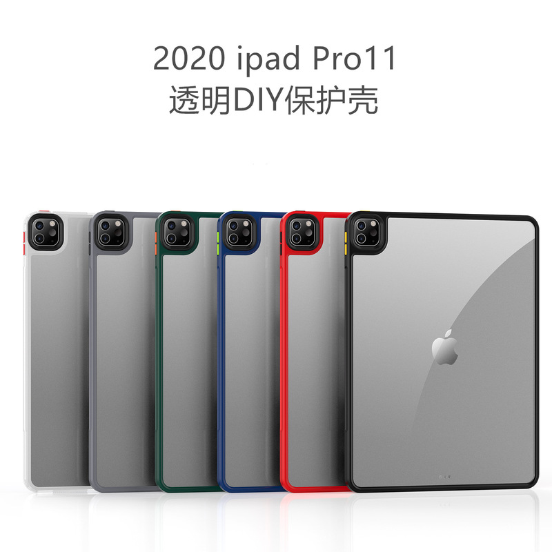 For ipad Pro11 protective case transparent Air45 all-inclusive anti-drop 10.2 silicone 12.9 anti-bending cover mini6