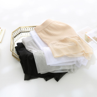 Safety Pants One-piece Women's Underwear Summer Large Lace Stir-fried Chicken Soft Modal Large Elastic wu Stitching
