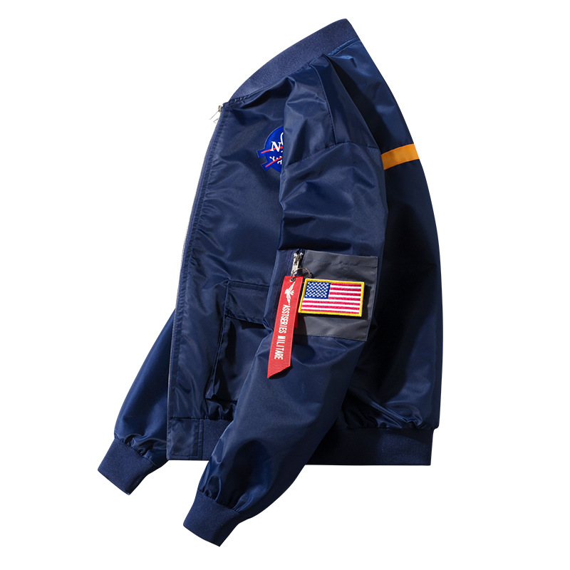 Flying abrigo de algodón acolchado de los hombres de moda guapo moda casual piloto de la Fuerza Aérea uniforme de béisbol de moda marca de invierno Chaqueta de algodón acolchado