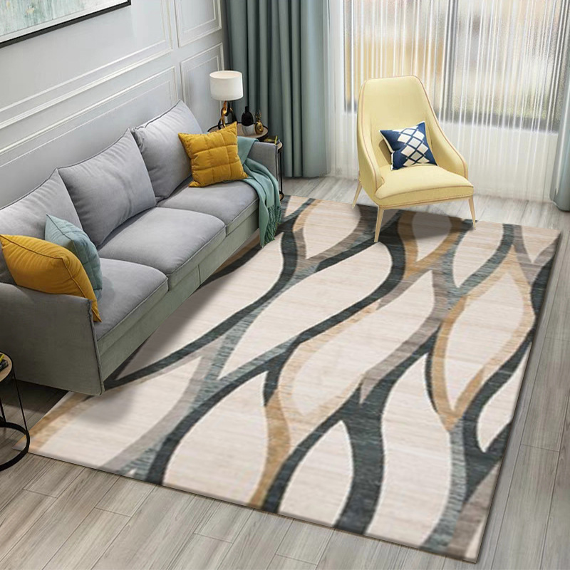 Alfombra de estilo europeo sala de estar simple moderna mesa de café americana dormitorio manta de cama completa manta de noche de estilo nórdico
