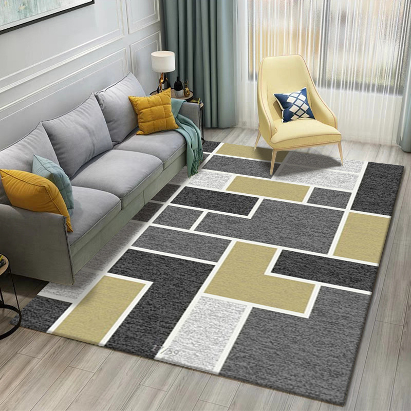 Alfombras nórdicas transfronterizas, alfombras de gran superficie para salas de estar, alfombras para sofá y mesa de centro, alfombras de oficina de fácil mantenimiento.