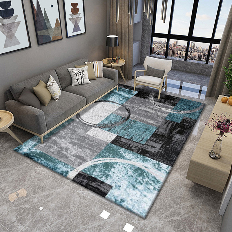 Alfombra de estilo europeo sala de estar simple moderna mesa de café americana dormitorio manta de cama completa manta de noche de estilo nórdico