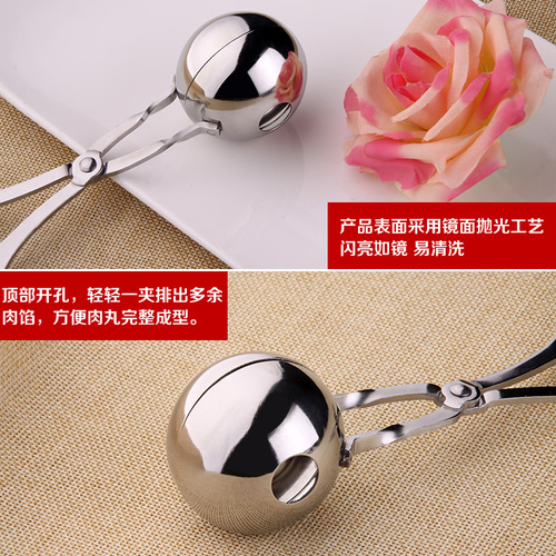 Meatball Maker 304 Stainless Steel Mold for Making Meatballs Household Fish Ball Beef Ball Clamping Device