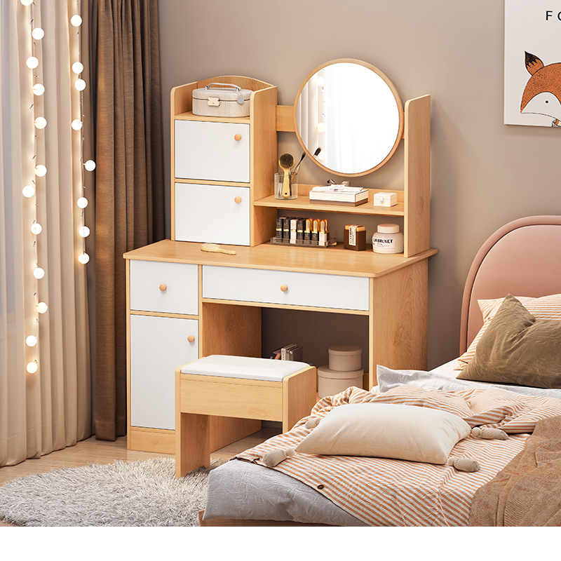 Internet celebridad tocador dormitorio de las mujeres multifuncional mesa de maquillaje ins simple moderno tocador sala de alquiler económico