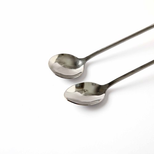 Stainless steel thickened Western-style spoon set, long round cute, dessert, rice spoon, soup spoon, soup spoon, fork, chopsticks, soup spoon