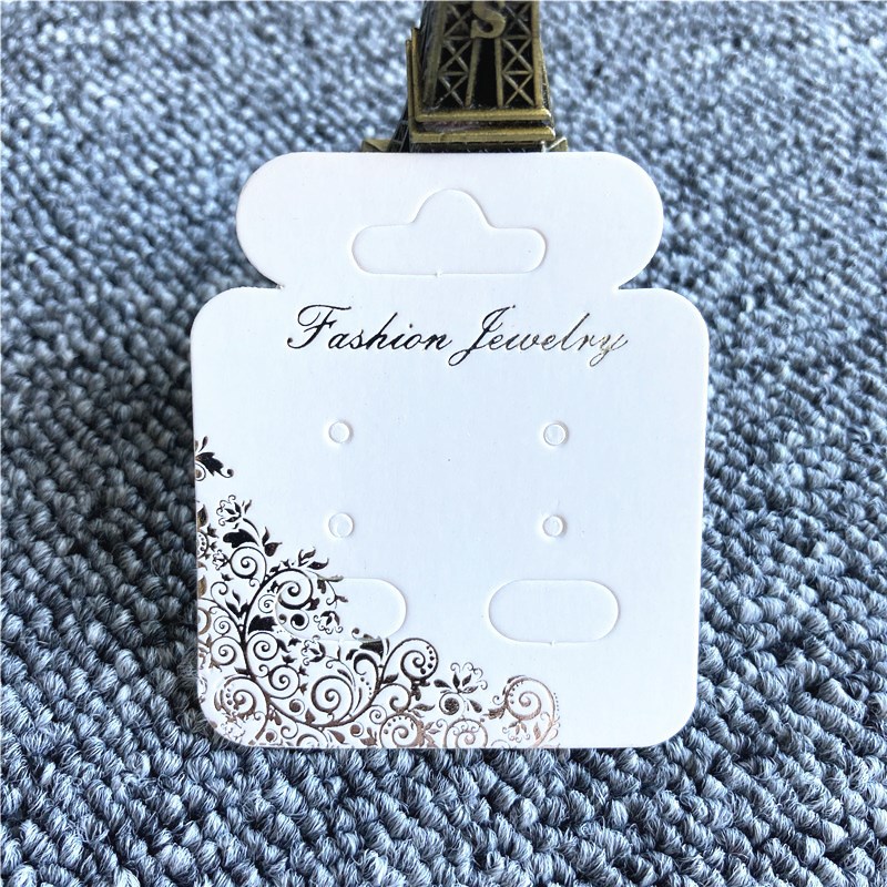 新款耳环卡片现货韩版耳钉耳链纸卡小饰品纸卡logo包装