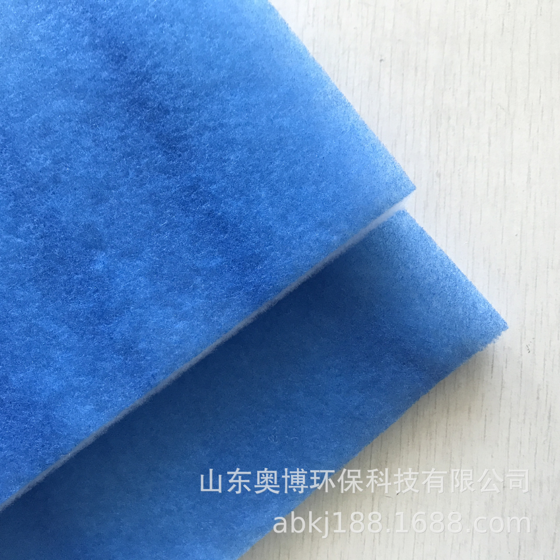 一面白一面喷色胶水过滤棉 初效过滤棉 蓝白过滤布 厚度可按需