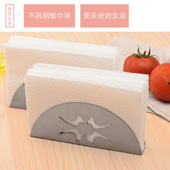 Origin Factory Stainless Steel Paper Towel Holder Fan Shape Upright Napkin Holder for Restaurant Hotel Café Metal Napkin Clip