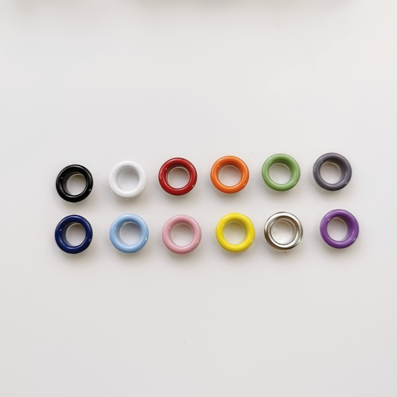 360 sets diámetro interior 6MM12 color gas ojo + 3 unidades herramientas de instalación 400 # callos en caja para Amazon metal zapatos y ojos