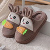 Keep warm children's cartoon slippers, non-slip rabbit indoor suitable for men and women, family style, 2021 collection