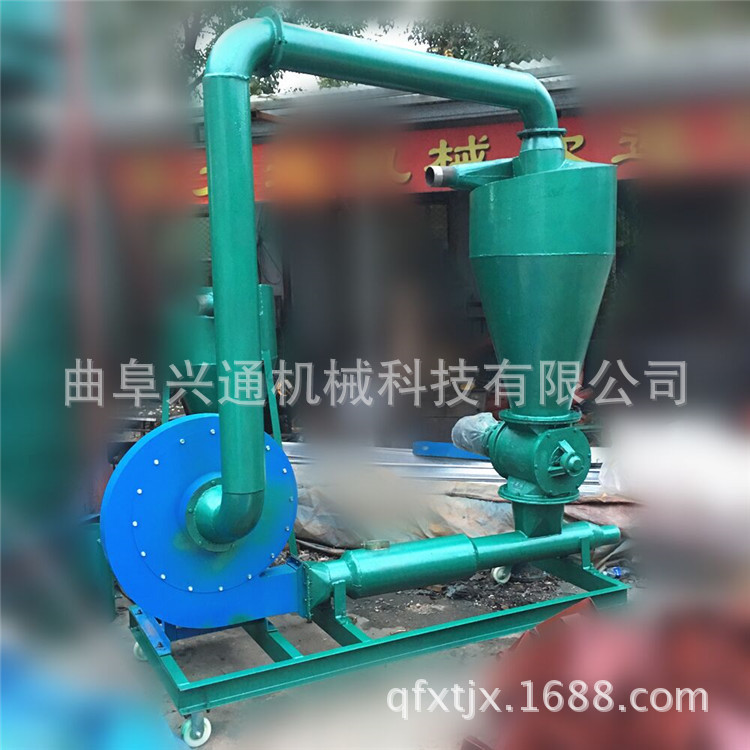 湖北河沙长距离大运量气力输送机 稻壳粮食用气力输送机