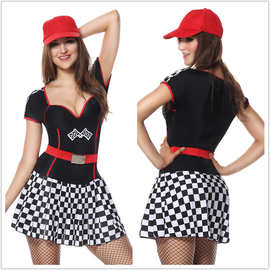 万圣节性感DS演出服领舞台女歌手服车模服装女警装赛车女郎的士服