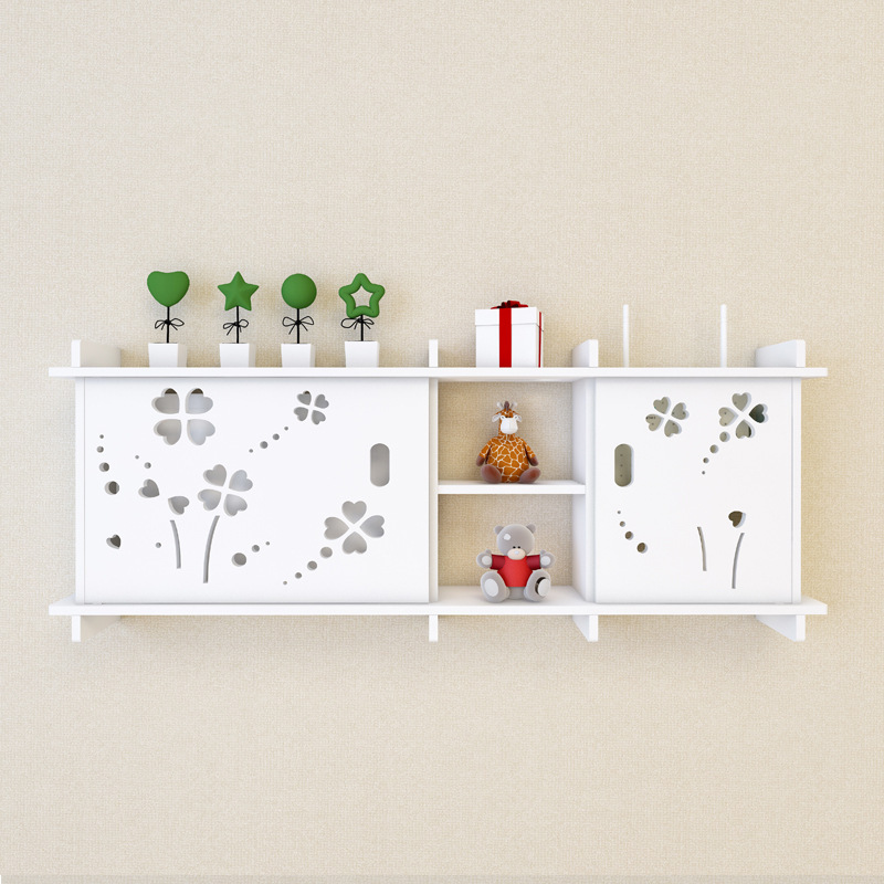 washing Router storage box Font Wall hanging Lucky clover pattern Large Can be a On behalf of