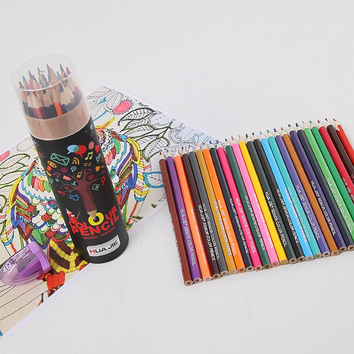 Huajie Factory Wholesale Children's Colorful Drawing Pens Color Pencils Art Drawing Pastels School Pencil Sketch Pencils