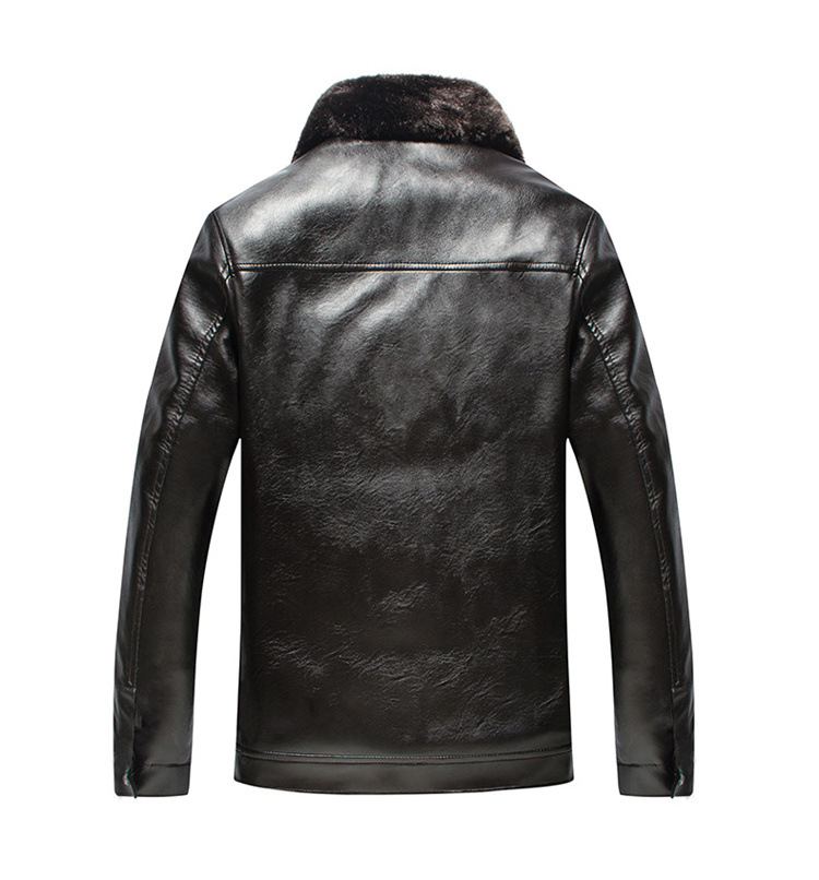 黄色毛黑色皮衣_11