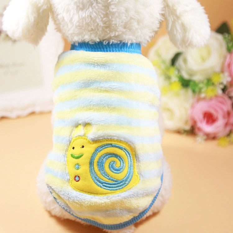 Flannel Cartoon Pet Sweater, Warm Plush Hairpin Design, Multi-Size (XXS–XL)