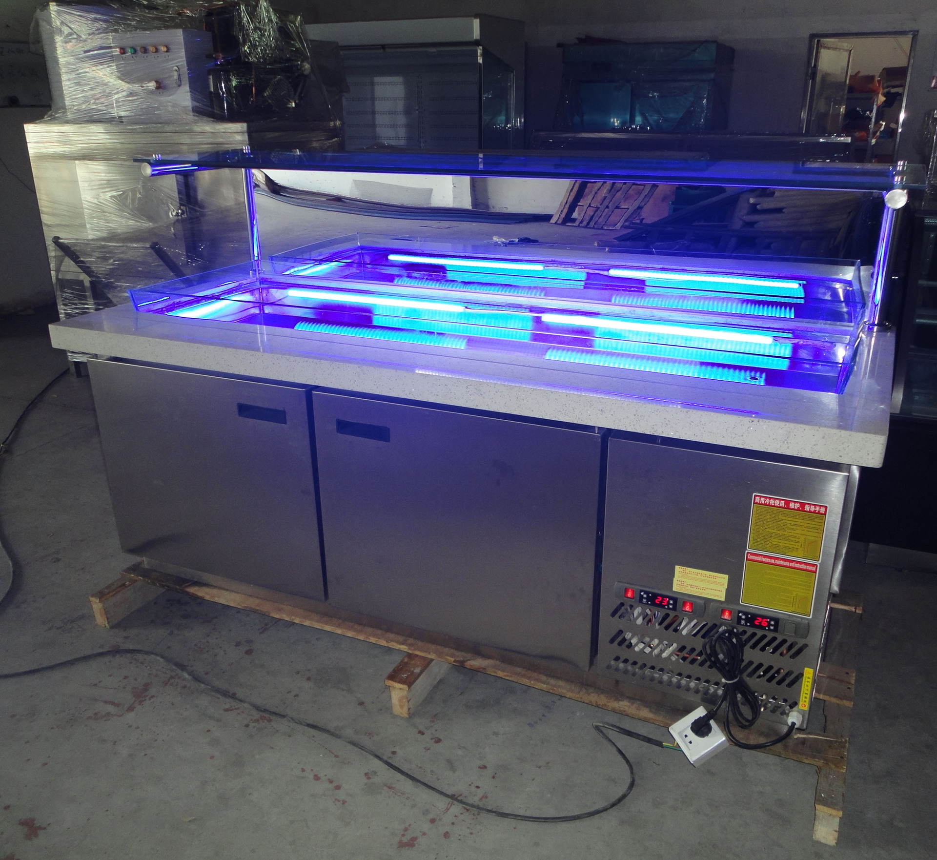 冰友豪华型冰鲜台水果沙拉柜 生鲜冰台冷鲜肉冰台