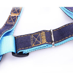 子辰中型犬犬寵物牽引拉胸狗繩 狗狗牛仔尼龍拉胸