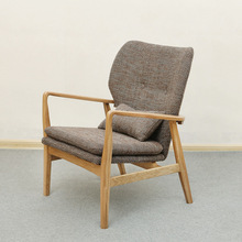 厂家供应创意休闲椅单人简约丹麦沙发椅实木椅子诚招网店代理