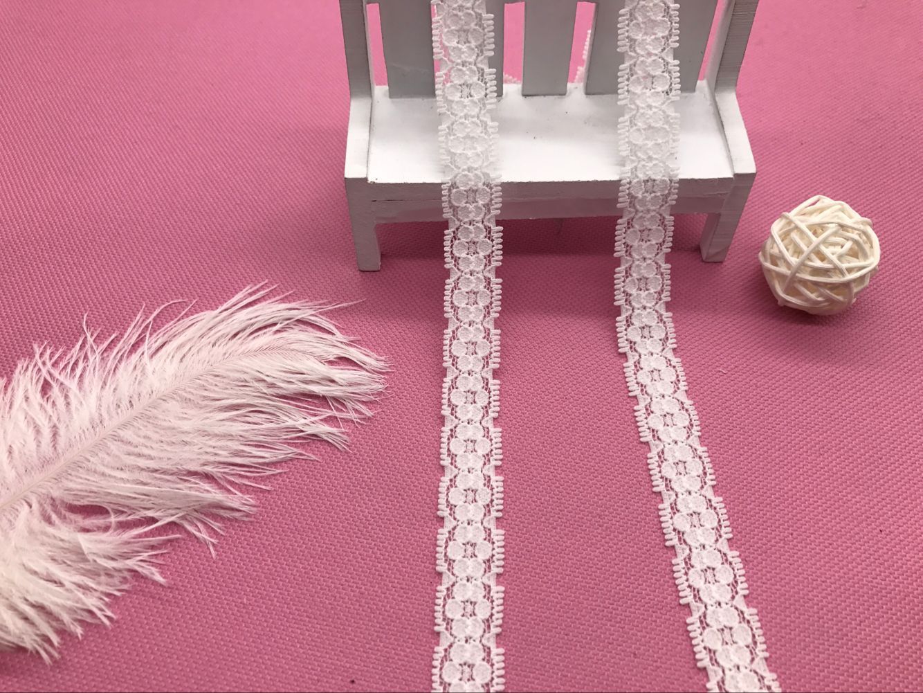 义乌弹力氨纶花边厂家直销长期现货供应1039# 宽度1.5CM