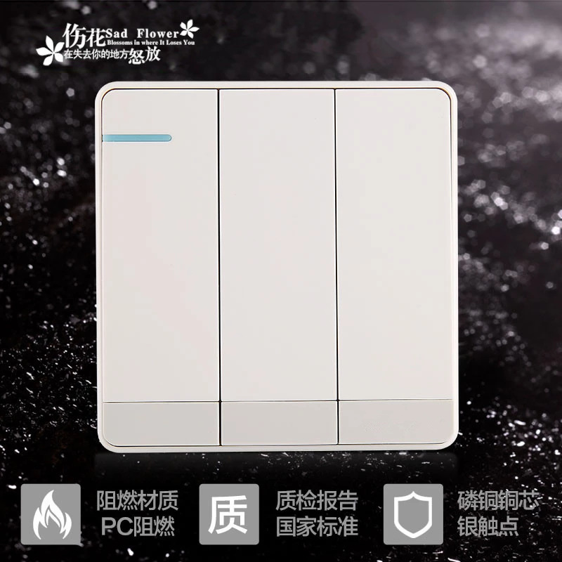 direct deal new pattern Wall switch household Dark outfit Billing Double control A switch Single switch