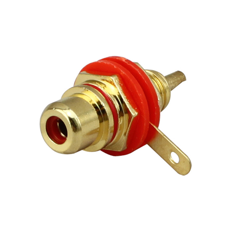 KUNYITA P643 莲花母座焊接母头AV音频功放rca莲花插座音响接头