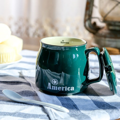 新款陶瓷杯日式早餐杯馬克杯牛奶咖啡杯個人杯印製logo廣告禮品杯