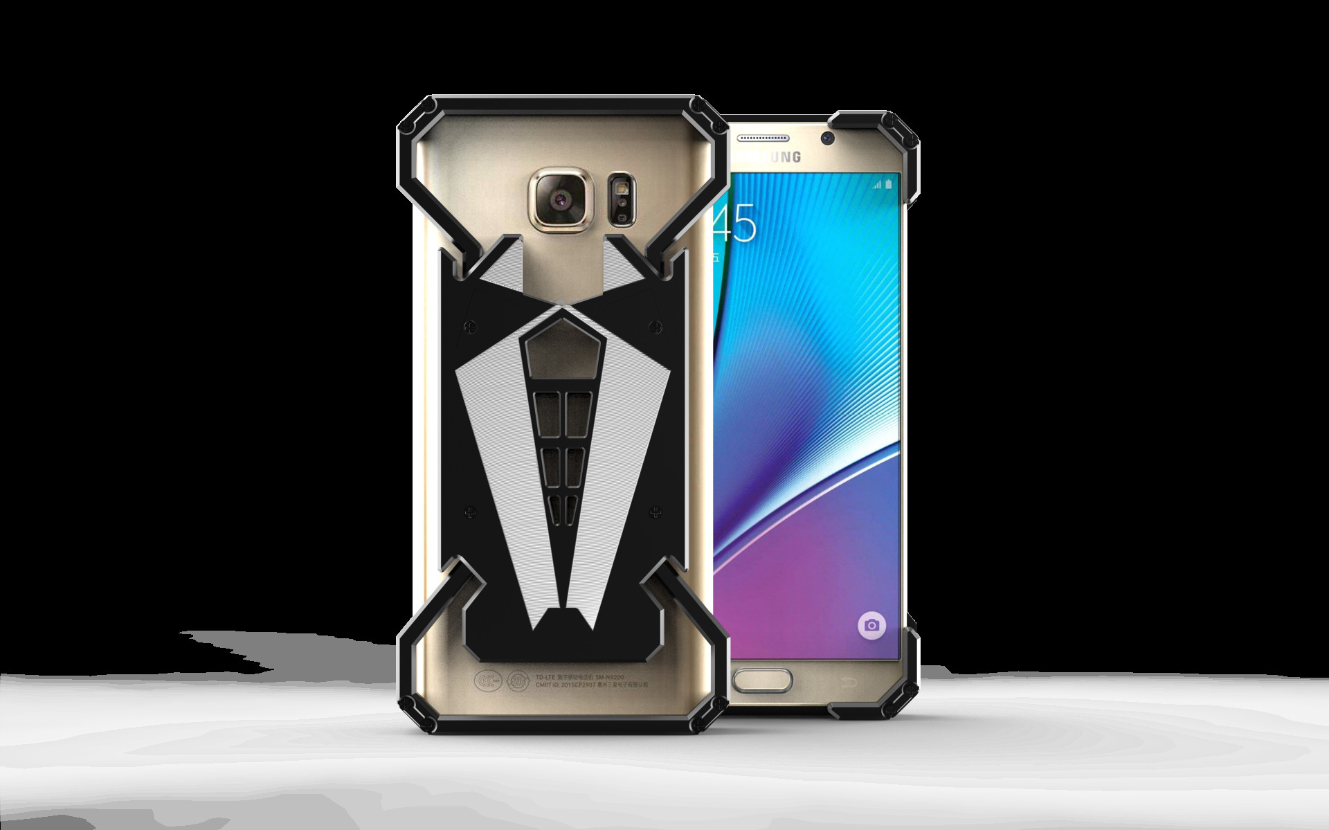 S.CENG Spider-Man Shockproof Aerospace Aluminum Metal Shell Case Cover for Samsung Galaxy Note 5