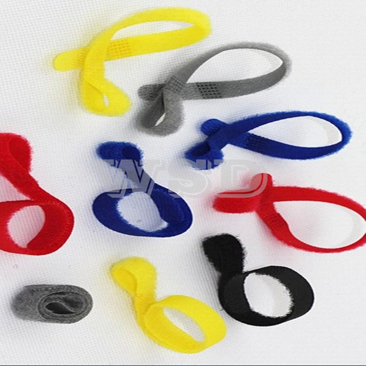 厂家销售环保电线绑带  P型魔术贴绑带 耳机线粘扣带缠绕带