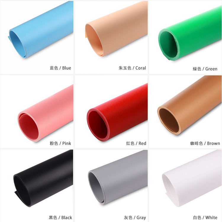 磨砂倒影纯色背景板 PVC摄影网店拍照背景拍摄背景布 影楼影棚