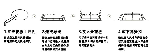 筒灯接线