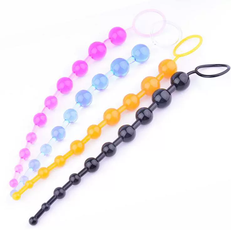 Yuechao backyard pull beaded anal plug 10 beads color backyard pull bead flirting supplies adult sex supplies wholesale