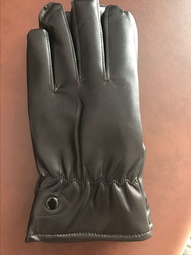 Leather gloves for men and women winter outdoor riding motorcycle battery car warm touch screen pu plus velvet windproof floor stall wholesale