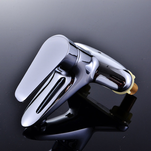 Copper two-hole basin faucet hot and cold dual-hole basin faucet hot and cold two-hole wash basin water heater faucet