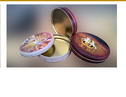 金元宝厂家供应圆形茶叶盒 翻盖铁盒包装 饰品铁盒包装可定制