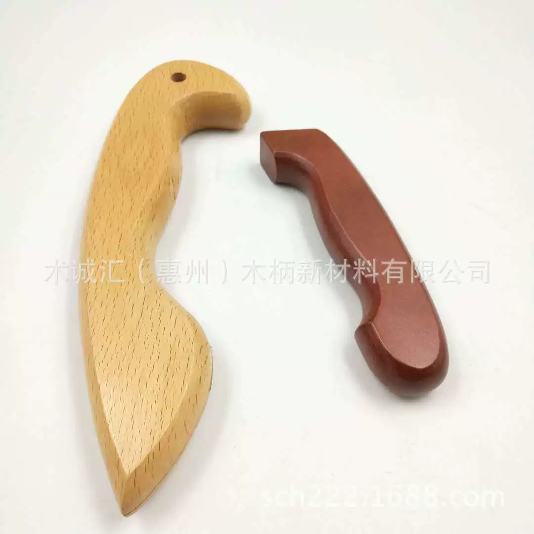 Wooden handle from natural wood, kitchenware, knife, custom-made