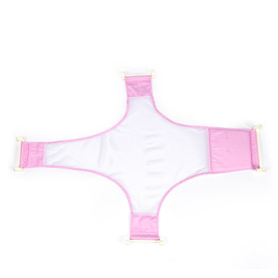 Manufacturer wholesale children's bath net infant cross-shaped bath bed baby bath net scoop adjustable shower net bath bed