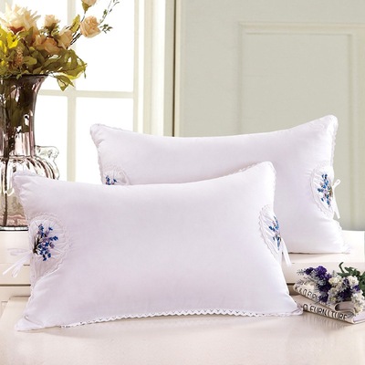 Manufactor Direct selling Lavender Calm the nerves Healthcare Neck protection pillow Cotton Embroidery Velvet feather Pillow core
