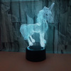 Night light, LED touch table lamp, 3D, remote control